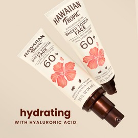 Hawaiian Tropic Sheer Touch Face Sunscreen Lotion SPF 60, 2.5Fl Oz | Travel Size Sunscreen for Face, Sunblock Lotion, 2.5Fl Oz