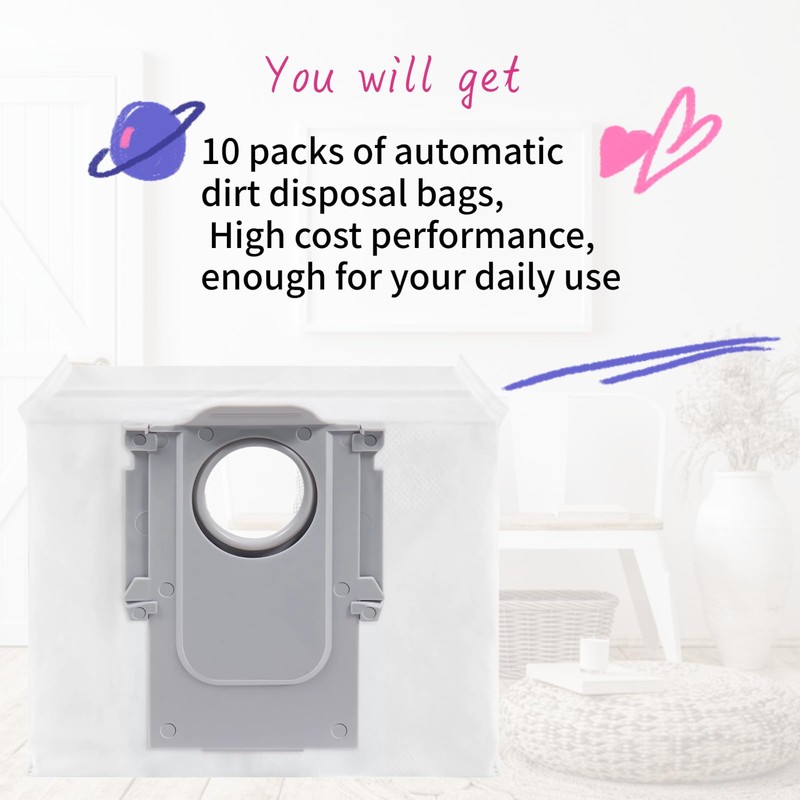 Dust Bags Compatible with Roborock Q Revo & S8 MaxV