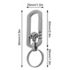 Titanium Alloy Keychain Men's Waist Belt Buckle Outdoor Carabiner Hanging