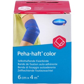 PEHA-HAFT Colour Fixing Tape Latex-Free 6 cm x 4 m Blue Pack of 1