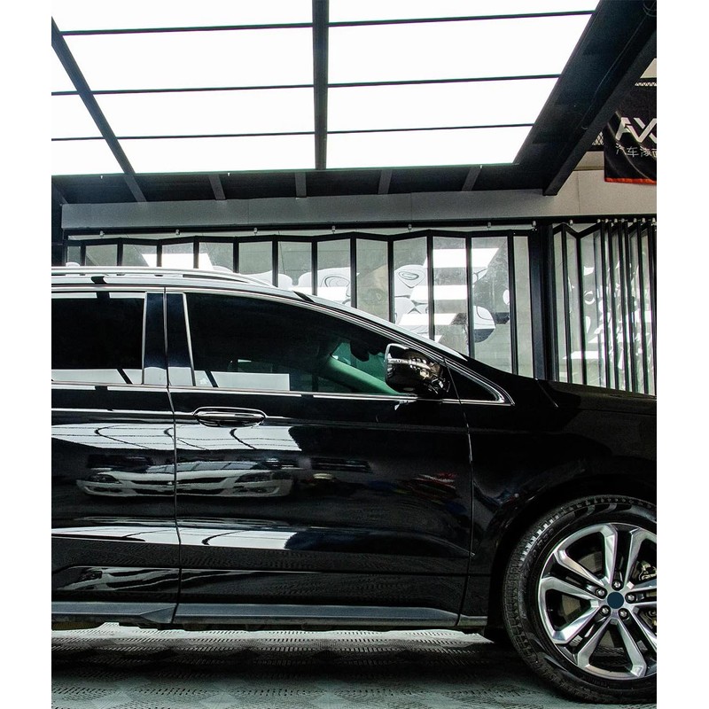LZLRUN High Gloss Black Vinyl Wrap Self Adhesive Air Release