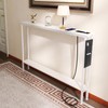 SAUCE ZHAN Sofa Table with Outlet and 20W USB C