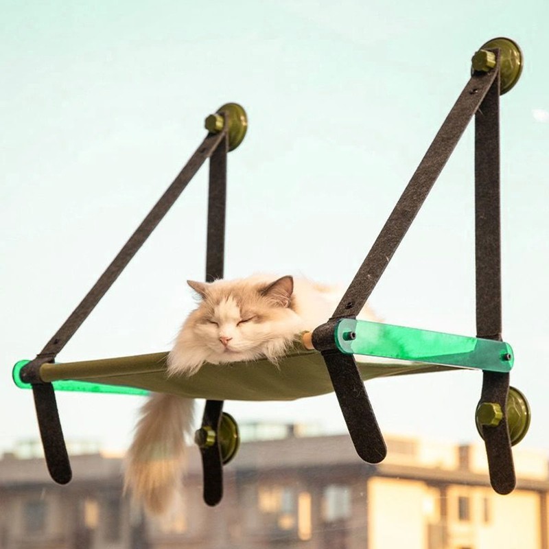 Cat Bed Window Removable Washable Cat Window Perch Swing Hammock