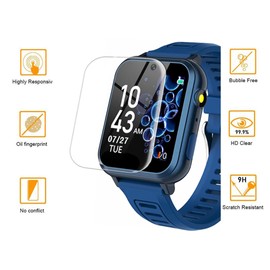 Tznzxm [5 Pack] For S16 1.54”Screen Protector, Phyulls S16 Screen Protector, Case Friendly Clear Bubble Free PET Film for Phyulls S16 / Wiszodet S16 / Cosjoype S16 / Sedzofan S16 Kids’smart watch