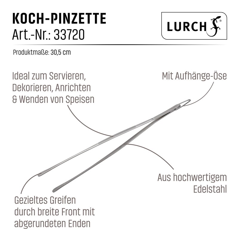 Lurch 33720 Cooking Tweezers for Decorating, Serving, Serving and Turning
