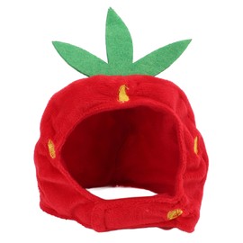 Restokki Pet Costume Hat, Cute Cat Hat, Strawberry Pet Hat, Strawberry Cat Hat Adjustable Comfortable Pet Costume Decoration Headgear