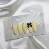[Handmade Nail Tips] Lemon Mellow Nails - Long Ballerina /