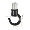 sourcing map Alloy Ceiling Hook Fixtures Accessories 22mmx28mm for Chandelier