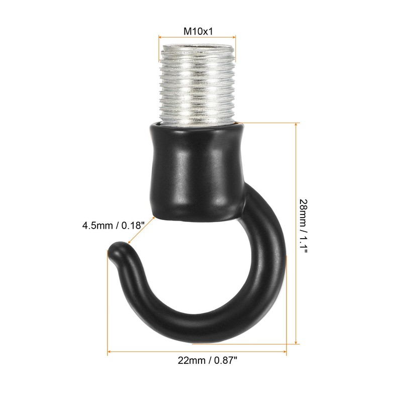 sourcing map Alloy Ceiling Hook Fixtures Accessories 22mmx28mm for Chandelier
