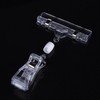 25 Pack Plastic Rotating Sign Holder Merchandise Sign Clip Display