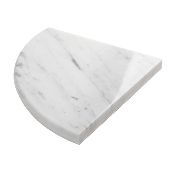 Soulscrafts Natural Marble Corner Shower Shelf, Carrara Marble Corner Shelf,