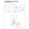 Kingston Brass DTL5303A7 Tub Drain Stopper with Overflow Plate Replacement