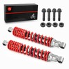 Front Shocks Absorber Red Spring & Bolt lock Nut Compatible