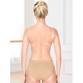 MOLLDAN Calzoncillos de ballet Pro Dance para mujeres y niñas, sin costuras, ropa interior de gimnasia, bailarina, color beige, Beige 1 Pieza, 3-5T