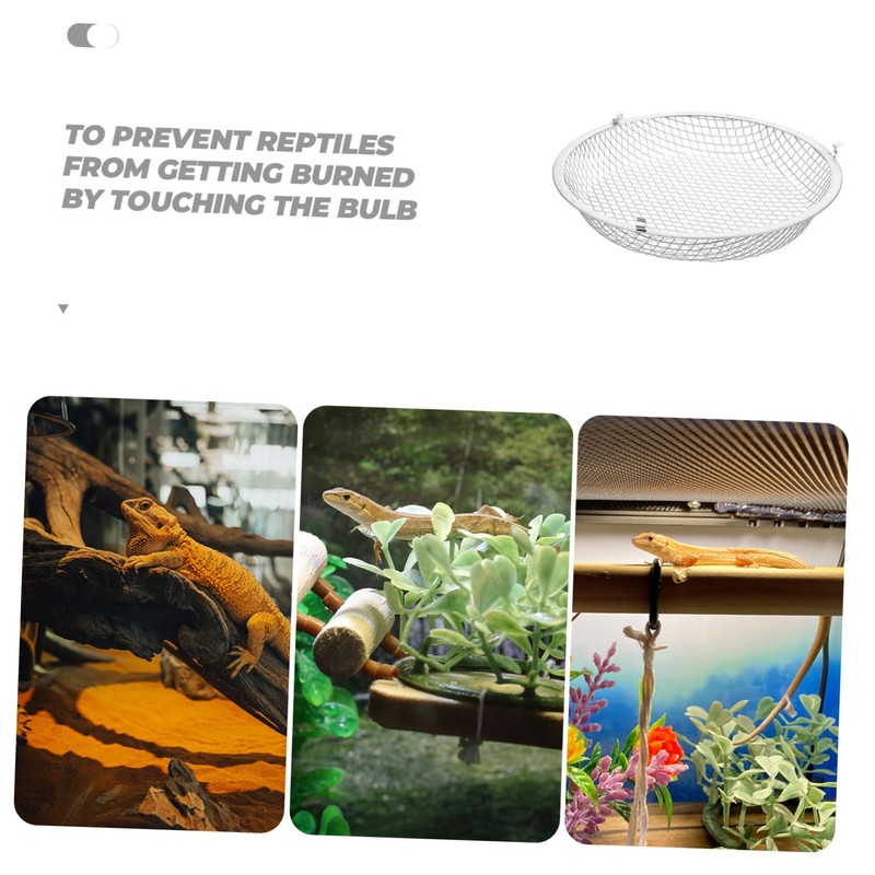 BESPORTBLE Heating Lamp Cover for Reptile Insulation Mesh Anti-scalding Mesh