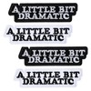 Mabor 4 Pcs Funny Iron On Patches, A Little Bit