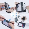 Pack of 4 ID Card Holders with Double-Sided Windows, Horizontal