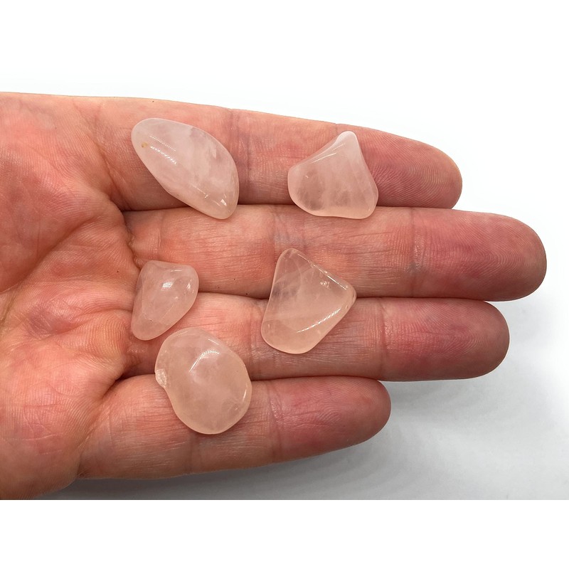 Rose Quartz Small Tumble Stone - 5 Pc