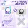 gorsun Kids Bluetooth Headphones, Over-Ear Toddler Headphones with Microphone, 85dB/94dB