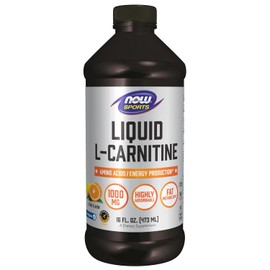 NOW Sports L-Carnitine Liquid 1000 mg, Citrus, 16-Ounce