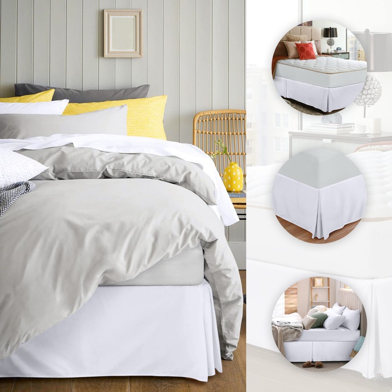 Utopia Bedding Valance Sheet Double - Soft Brushed Polyester-Microfibre -