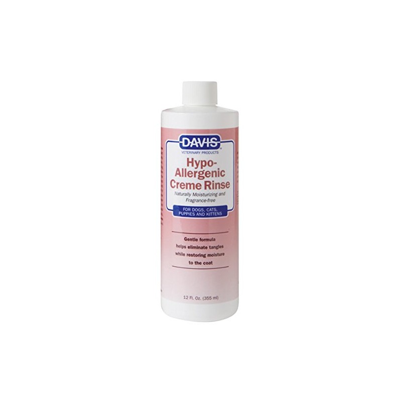 Davis Hypoallergenic Pet Crme Rinse, 12 oz