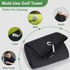 GOLDJU Golf Accessories Set, Microfibre Golf Towel, Retractable Golf Club