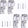 4pcs Clear Plastic Saftey Chain and Cord Guide Fixation Hook