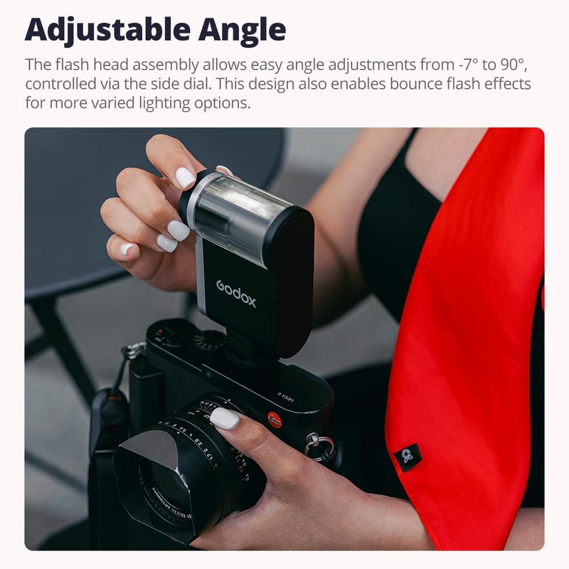 Godox iA32 Mini Camera Flash, GN15, S1/S2 dimming, 8 levels