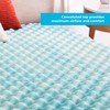 Linenspa 2 Inch Convoluted Gel Swirl Memory Foam Mattress Topper