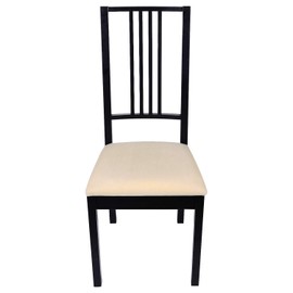 Homaxy Velvet Dining Chair Seat Covers Set of 2, Stretch Dining Chair Slipcovers with Ties, Removable Washable Dining Chair Seat Protector Cover, Beige