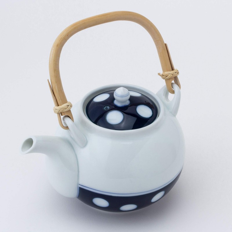 有田焼 丸型土瓶 水玉柄 4号 62496