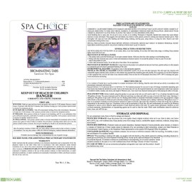 Spa Choice 472-3-3001-02BX Bromine Tabs for Spas and Hot Tubs 1.5-Pounds, 2-Pack