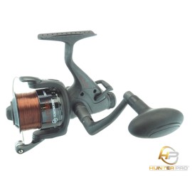 2 X Carp Pike Bait Free Runner Reel Freespool Reel + Line & Spare Spool Hunter Pro Carp Pike Reel