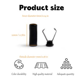 CHENNAN 30 Sets Shoelace Head Cords End Metal Cord Rope Locks Closure Black for DIY Repairs and Shoelaces Replace Rope Buckle Cord Ends Jackets Sweat Shirt (Black), black