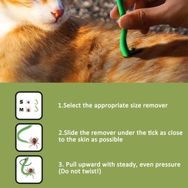 Nepfaivy Tick Remover Tool for Dogs - 5 Pcs Painlessly Tick Remover for Humans and Cats Pets, 2 Stainless Steel Tick Remover, 2 Tick Hooks and 1 Tick Tweezers