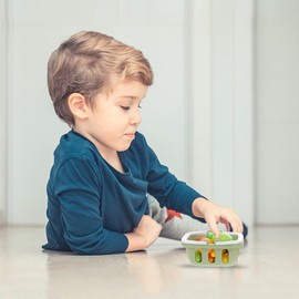 Mini Fruit Vegetable Baskets, Play Food Fruits Vegetable Kitchen Playset Handheld Baskets Toys Educational Learning Food Toy for Playing Shops