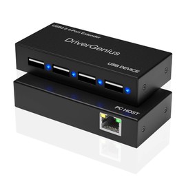 DriverGenius 4-Port USB 2.0-Extender-Adapter-Kit over Cat5e/6/7 - EU Only, 50m, NT100