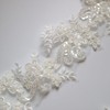 G-RUI 2yard Luxury Beaded Embroidery lace Appliques for Wedding Dresses