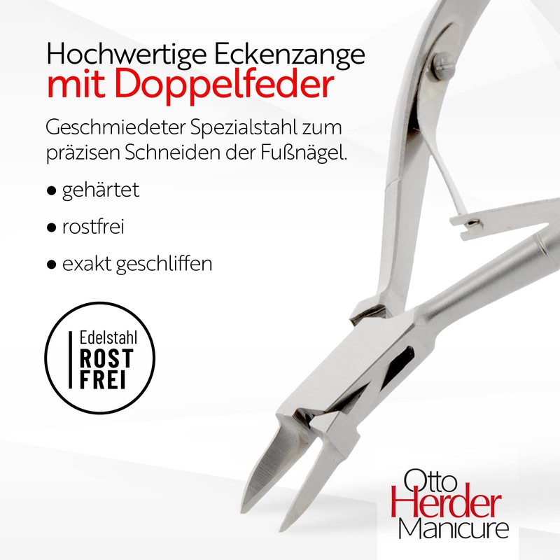 OTTO HERDER Corner Pliers / Nail Nippers 10 cm with
