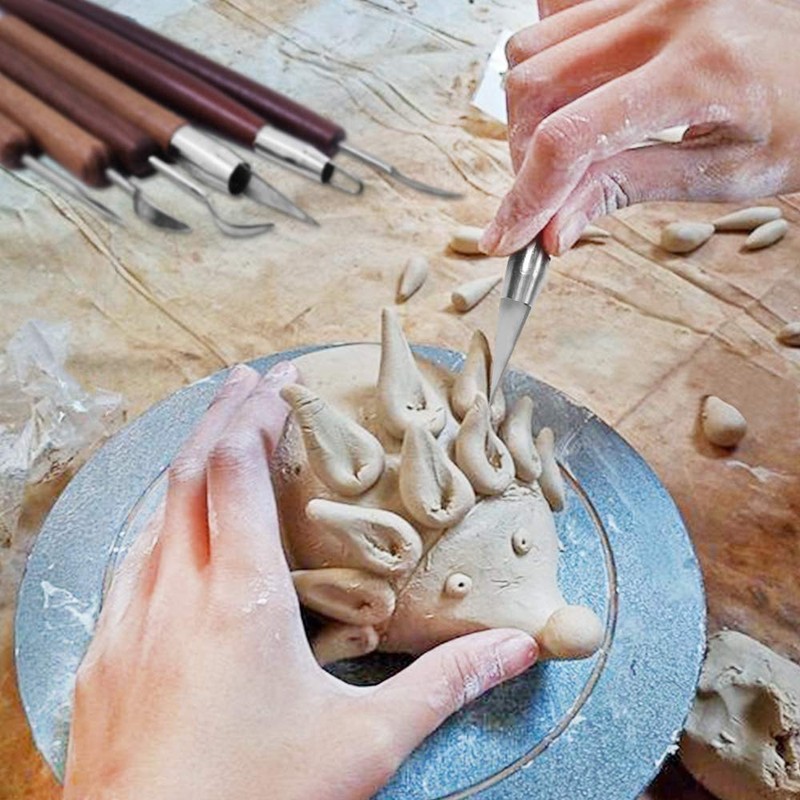 YFFSFDC Clay Spatula (Set of 6) Crafting Oven Clay Tools
