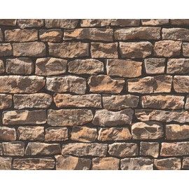 Sample. Concord Wallcoverings Textured Wallpaper Stone Wall, 907912