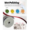 Panfreet 4"/100mm 4 Step Polishing Diamond Pads,Granite Polishing Pads Wet