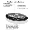 Self-Adhesive No Soliciting Sign for House, Front Door 2.8 *