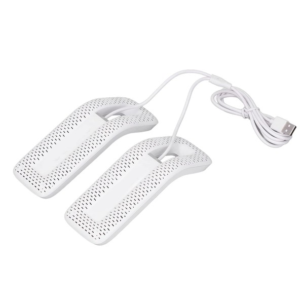 Sixrun USB Electric Shoe Dryer, White Eliminates Odor Sock Dryer Gloves Jewelry Box for Socks Balanced Heating