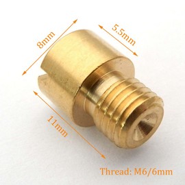 Yunshuo 6mm Main Jet for Mikuni Carb VM16 JOG Minarelli 2 Stroke 1E40QMB 1PE40QMB (85)