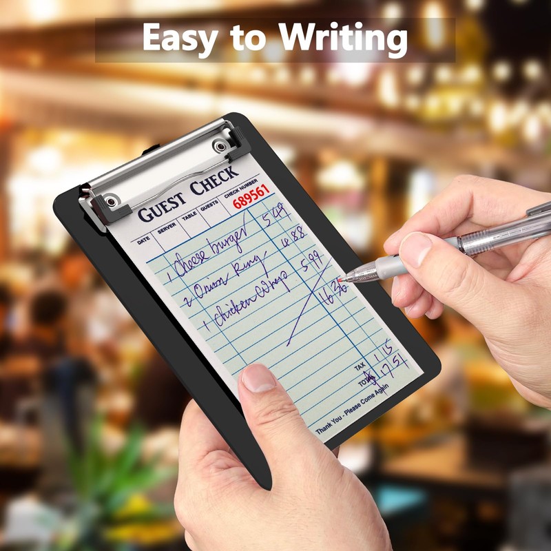 Juvealoe Mini Clipboard 10 Pack, 5 x 7 Plastic Small