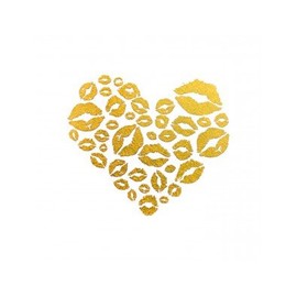 FLASH Goldsin Tattoo Kiss & Love Real 24 K Gold Jewels for the skin