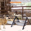 ZHEQOGZH Stainless Steel Goat Trough Feeder 2 Pack 23" Long