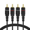 TNP RCA Cables 25ft - Gold Plated 2RCA Male to